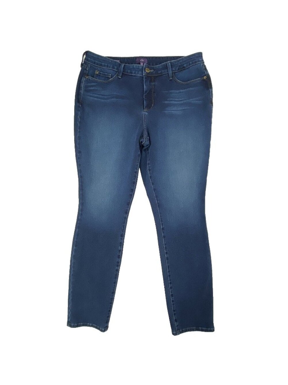 NYDJ Not Your Daughters Alina Legging Jeans Womens size 14 Tummy Tuck Blue